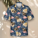 Flamingo Pineapple Paradise custom Hawaiian shirt with photos, example 2