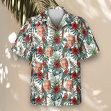 Floral Macaw Magic custom Hawaiian shirt with photos, example 2