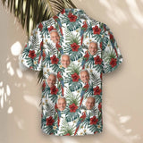 Floral Macaw Magic custom Hawaiian shirt with photos, example 3