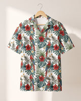 Floral Macaw Magic Hawaiian shirt print before personalizing