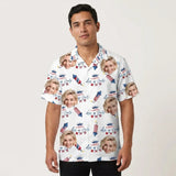 Freedom Summer USA custom Hawaiian shirt with photos, example 3