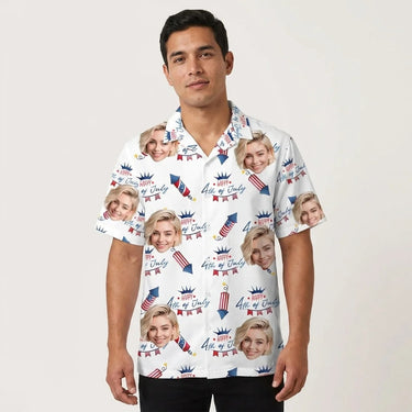 Freedom Summer USA custom Hawaiian shirt with photos, example 3