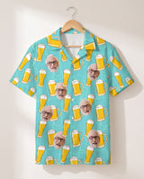Funky Brew Paradise personalized Hawaiian shirt printed with customer faces