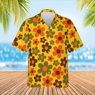Grandma Wallpaper Ugly Hawaiian Shirt print before personalizing, front view