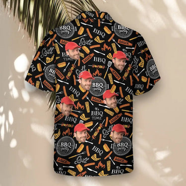 Grill Master custom Hawaiian shirt with photos, example 1