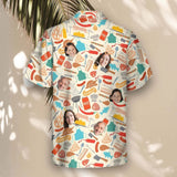 Grill Master Party custom Hawaiian shirt with photos, example 1