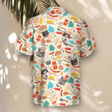 Grill Master Party custom Hawaiian shirt with photos, example 3