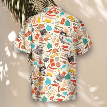 Grill Master Party custom Hawaiian shirt with photos, example 3