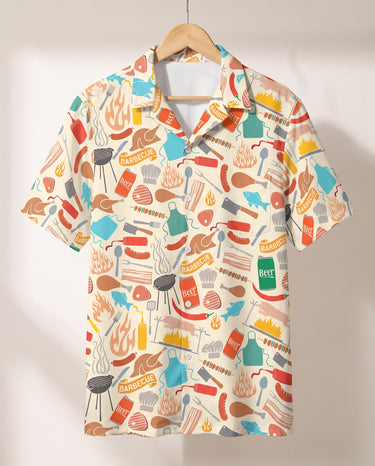 Grill Master Party Hawaiian shirt print before personalizing