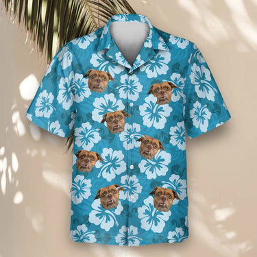 Hibiscus Island Dreams custom Hawaiian shirt with photos, example 2