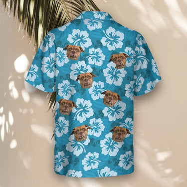 Hibiscus Island Dreams custom Hawaiian shirt with photos, example 3