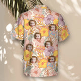 Hibiscus Summer custom Hawaiian shirt with photos, example 1