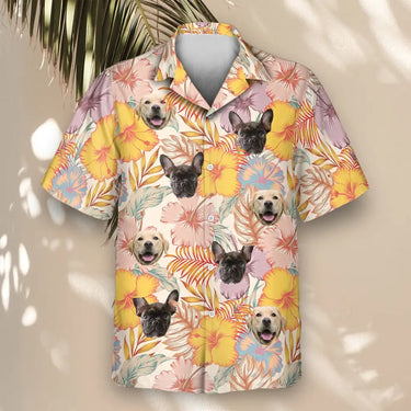 Hibiscus Summer custom Hawaiian shirt with photos, example 2