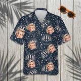 Independence Day USA custom Hawaiian shirt with photos, example 1