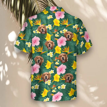 Island Blossom custom Hawaiian shirt with photos, example 3
