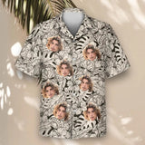 Island Tiki Vibes custom Hawaiian shirt with photos, example 2