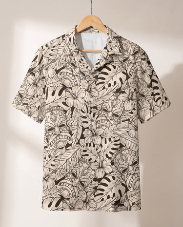 Island Tiki Vibes Hawaiian shirt print before personalizing