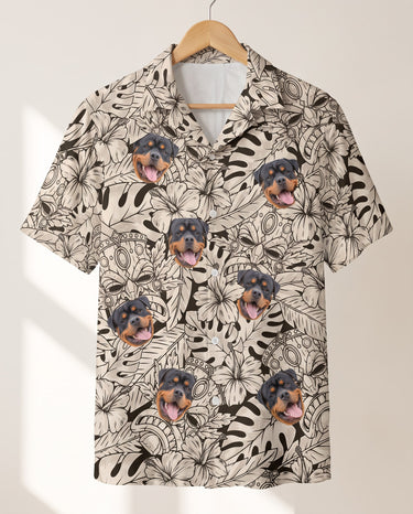 Island Tiki Vibes personalized Hawaiian shirt printed with customer faces