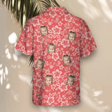 Japanese Hibiscus Blossom custom Hawaiian shirt with photos, example 1