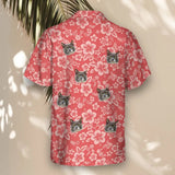Japanese Hibiscus Blossom custom Hawaiian shirt with photos, example 3