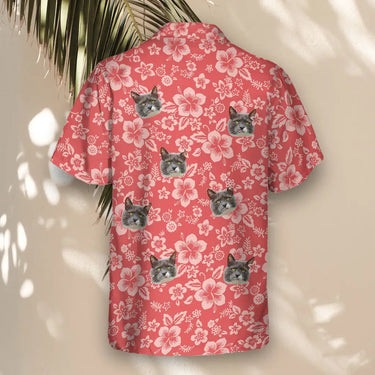 Japanese Hibiscus Blossom custom Hawaiian shirt with photos, example 3