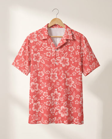 Japanese Hibiscus Blossom Hawaiian shirt print before personalizing