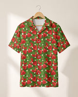 Juicy Strawberry Tropics Hawaiian shirt print before personalizing