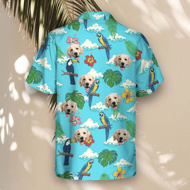 Jungle Bird Paradise custom Hawaiian shirt with photos, example 3