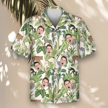 Jungle Jamboree custom Hawaiian shirt with photos, example 2