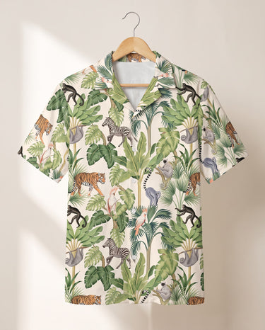 Jungle Jamboree Hawaiian shirt print before personalizing