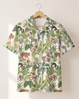 Jungle Jamboree personalized Hawaiian shirt printed with customer faces
