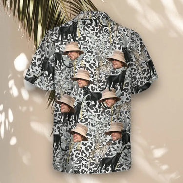 Jungle Prowl custom Hawaiian shirt with photos, example 1