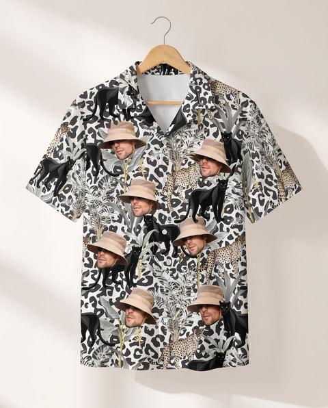 Jungle Prowl personalized Hawaiian shirt printed with customer faces