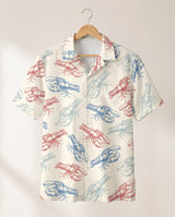 Lobster Fest Hawaiian shirt print before personalizing