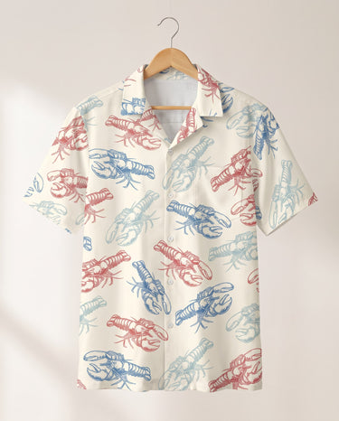 Lobster Fest Hawaiian shirt print before personalizing