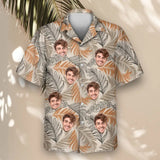 Lush Tropical Foliage custom Hawaiian shirt with photos, example 2