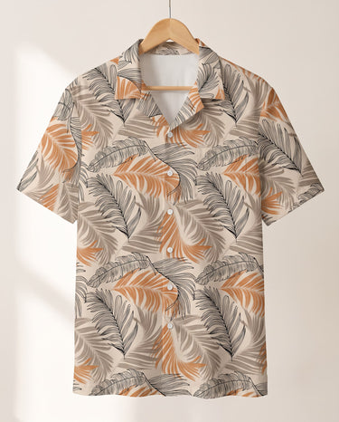 Lush Tropical Foliage Hawaiian shirt print before personalizing