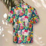 Macaw Jungle Vibes custom Hawaiian shirt with photos, example 3