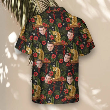 Majestic Jungle Tiger custom Hawaiian shirt with photos, example 1