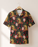 Majestic Jungle Tiger personalized Hawaiian shirt printed with customer faces