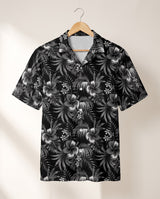 Midnight Hibiscus Paradise Hawaiian shirt print before personalizing