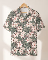 Monstera Hibiscus Dream Hawaiian shirt print before personalizing