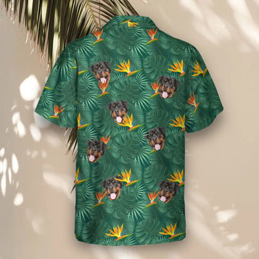 Monstera Paradise custom Hawaiian shirt with photos, example 1