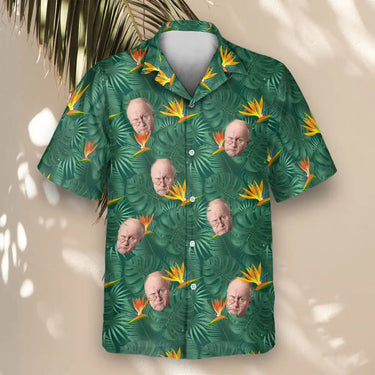 Monstera Paradise custom Hawaiian shirt with photos, example 2
