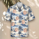 Nostalgic Tropical Paradise custom Hawaiian shirt with photos, example 2