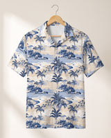 Nostalgic Tropical Paradise Hawaiian shirt print before personalizing