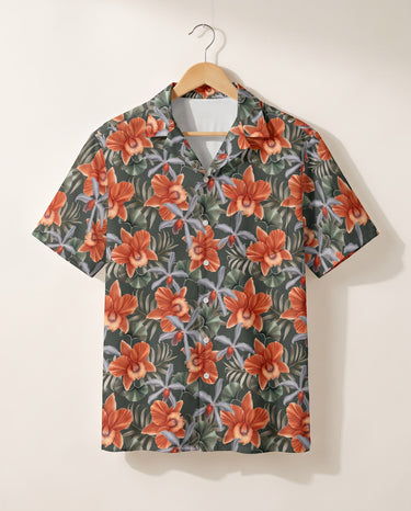 Orchid Isle Hawaiian shirt print before personalizing