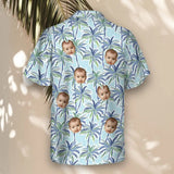 Palm Breeze custom Hawaiian shirt with photos, example 1