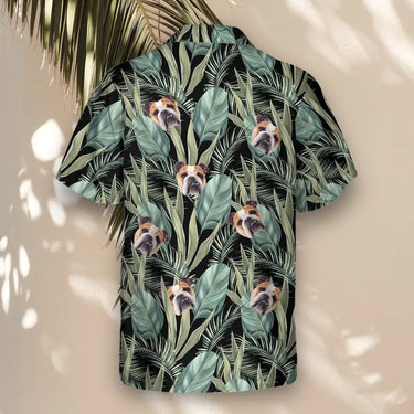 Palm Grove custom Hawaiian shirt with photos, example 1