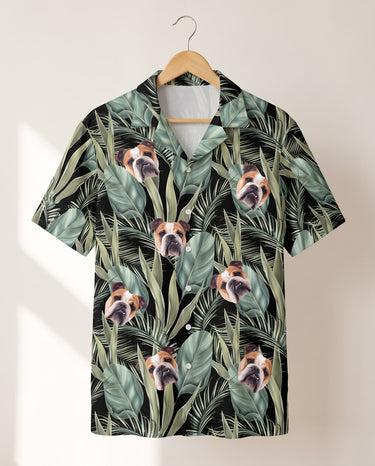 Palm Grove personalized Hawaiian shirt printed with customer faces